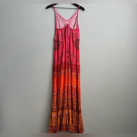 Anthropologie Pink and Orange Maxi Dress - Picture 7 of 12